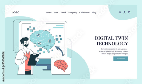 Medical Technology. Flat Vector Illustration