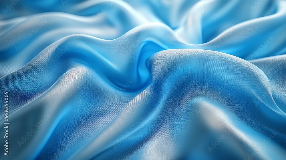 Elegant Light Blue Satin Fabric with Luxurious Texture Elegant Light Blue Satin Fabric with Luxurious Texture