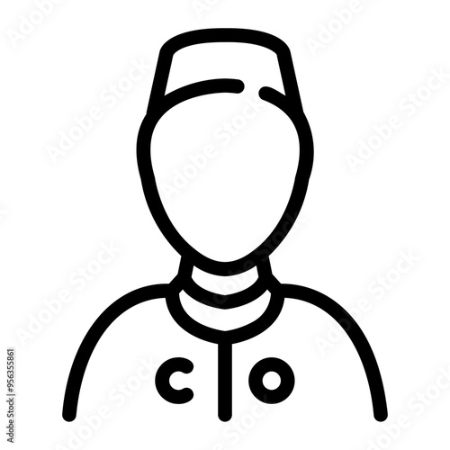 bathrobe Line Icon
