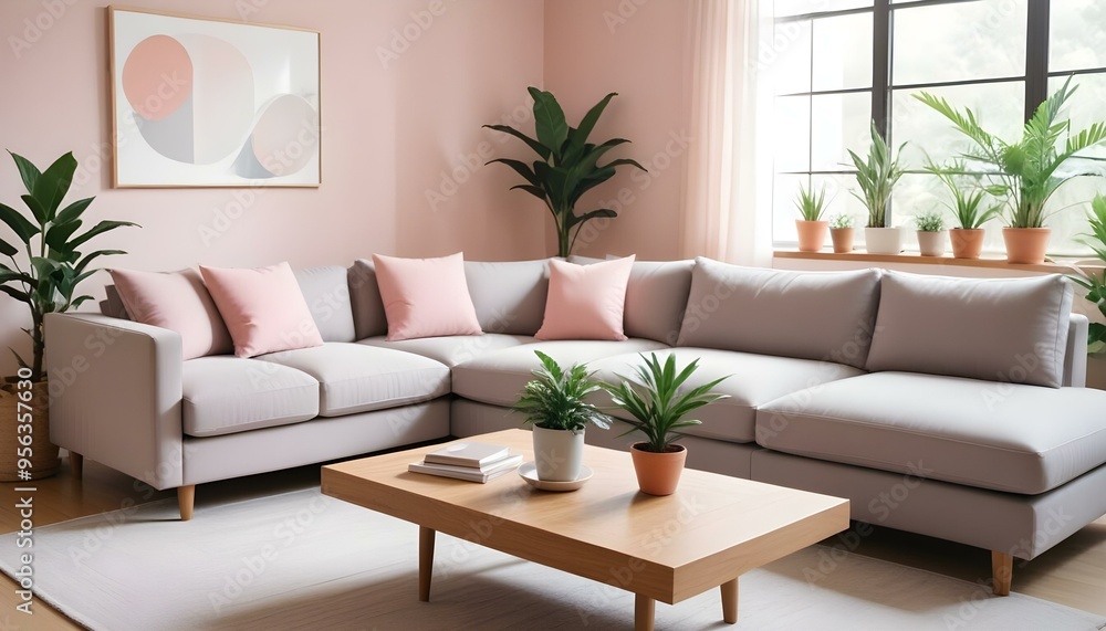 Photo interior modern design room 3d illustration Photo interior modern design room 3d illustration