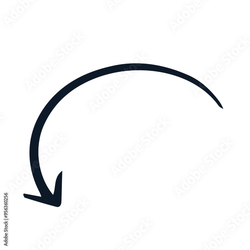 Hand Drawn Arrow Vector. png and vector illustration on transparent background