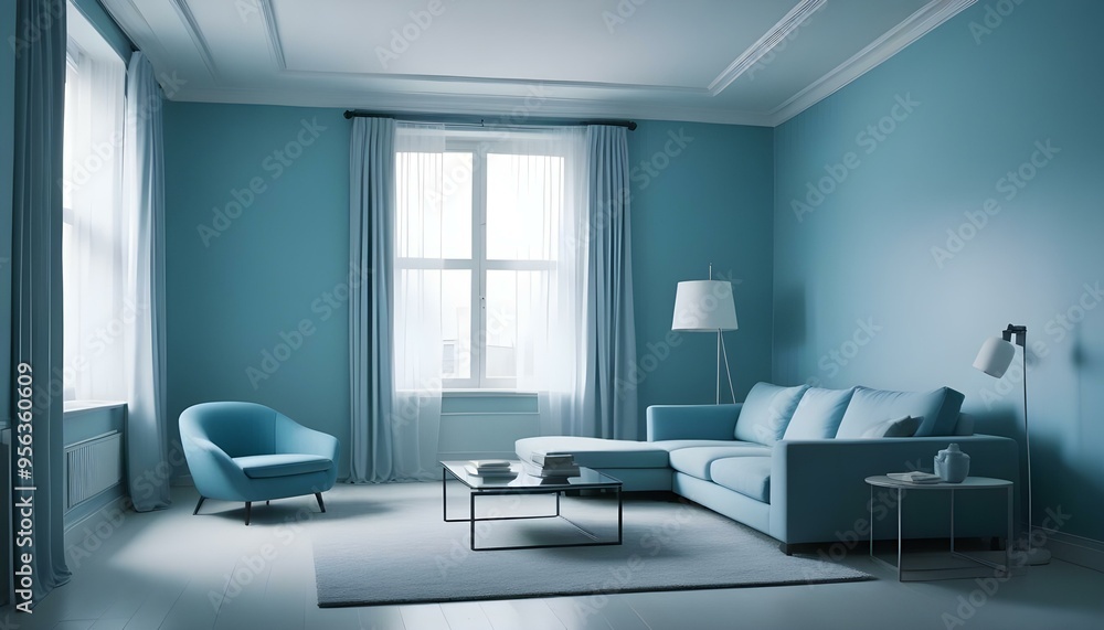Photo interior modern design room 3d illustration Photo interior modern design room 3d illustration