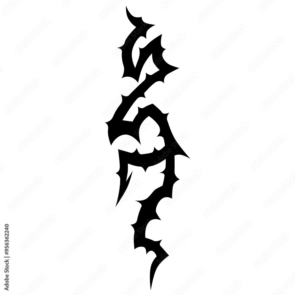 Simple Tattoo design. Tattoo tribal design vector. Art tribal tattoo Stencil. Simple Tattoo design. Tattoo tribal design vector. Art tribal tattoo Stencil.