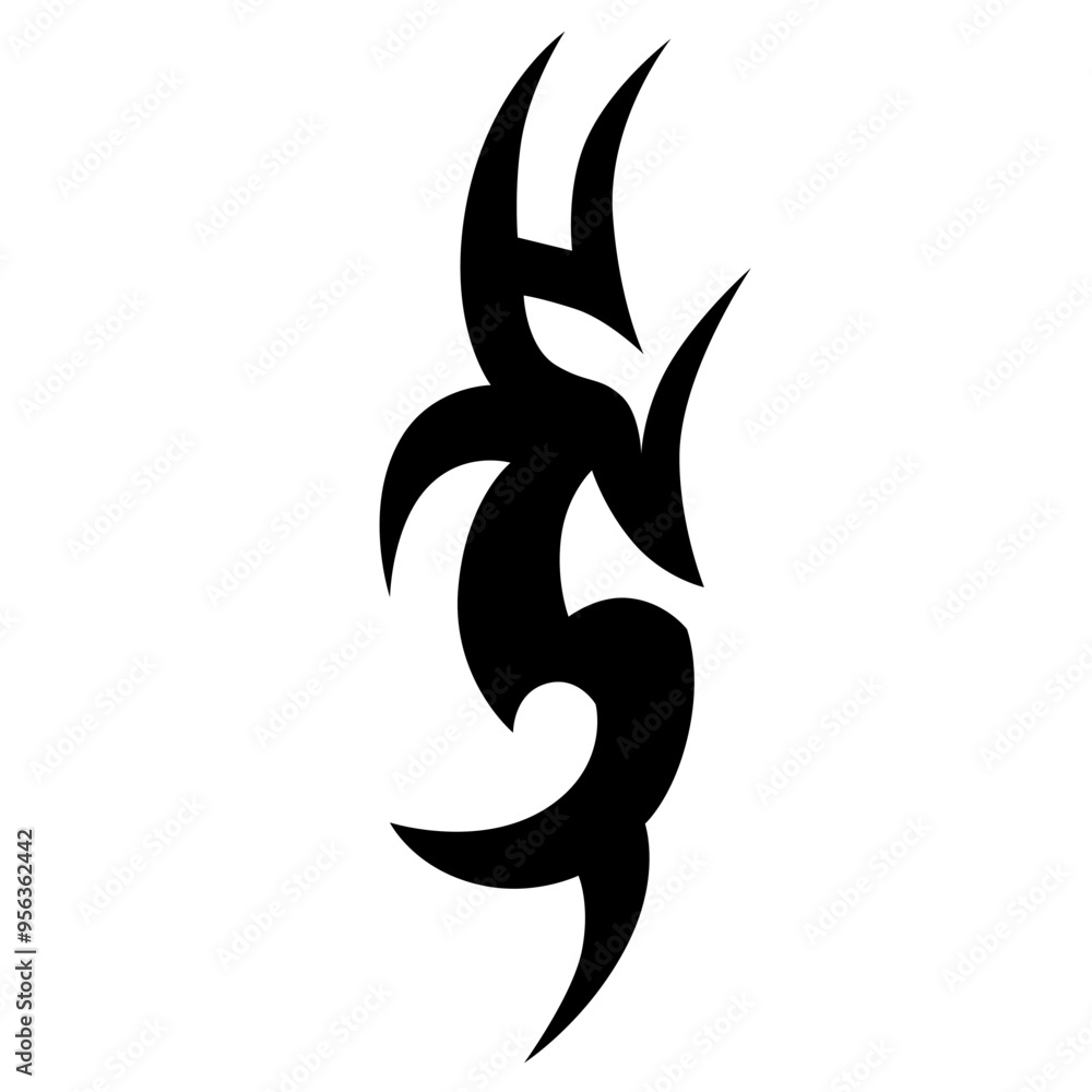 Simple Tattoo design. Tattoo tribal design vector. Art tribal tattoo Stencil. Simple Tattoo design. Tattoo tribal design vector. Art tribal tattoo Stencil.