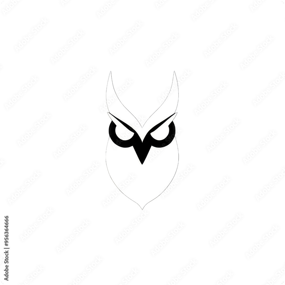 owl face logo on white background,owl on a white background owl face logo on white background,owl on a white background