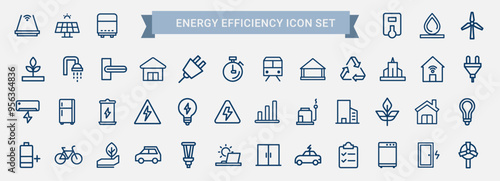Line drawing energy efficiency icon