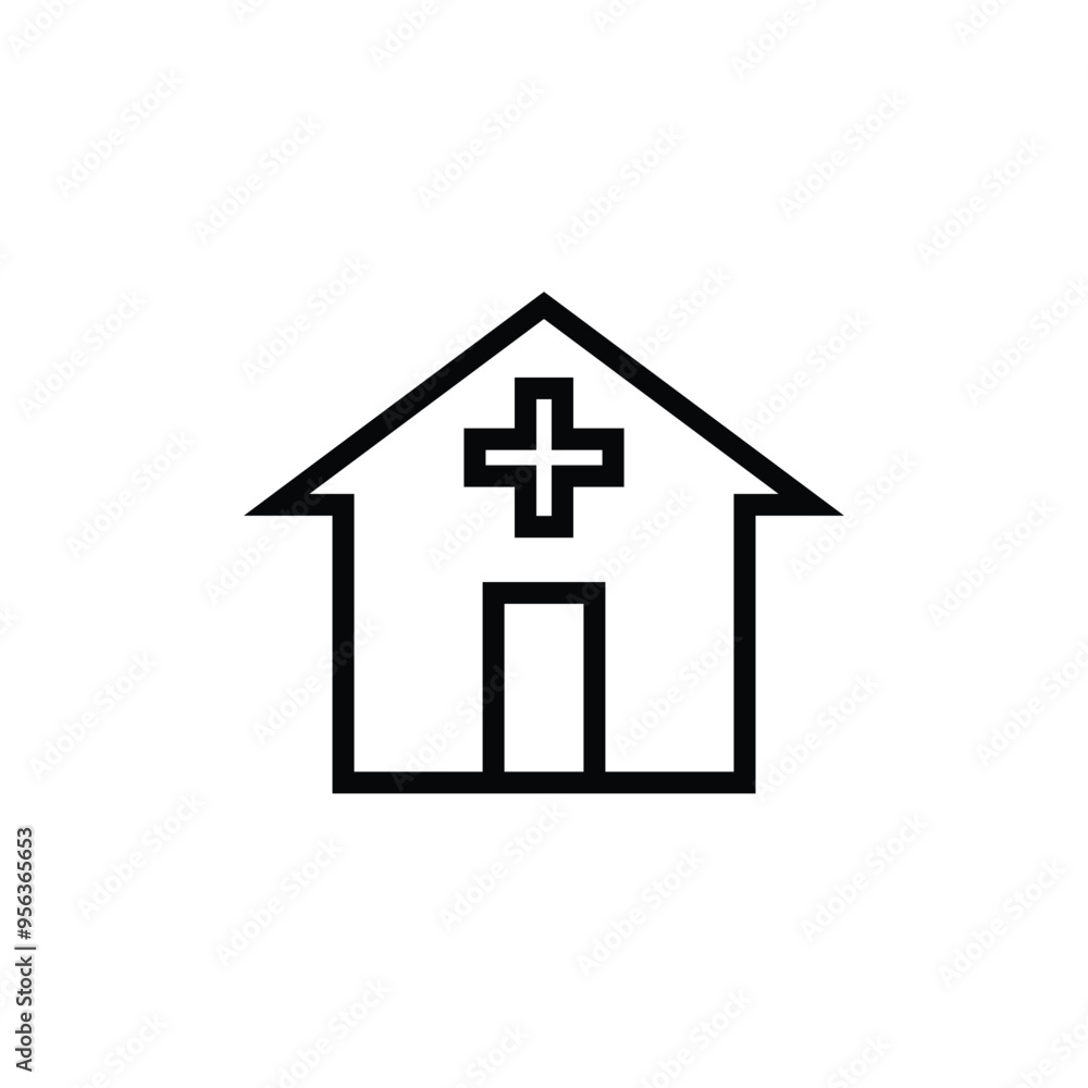 Clinic Building Icon Healthcare Iconset Hospital Symbol, Red Cross, Emergency, Saving People, SOS, Help Clinic Building Icon Healthcare Iconset Hospital Symbol, Red Cross, Emergency, Saving People, SOS, Help