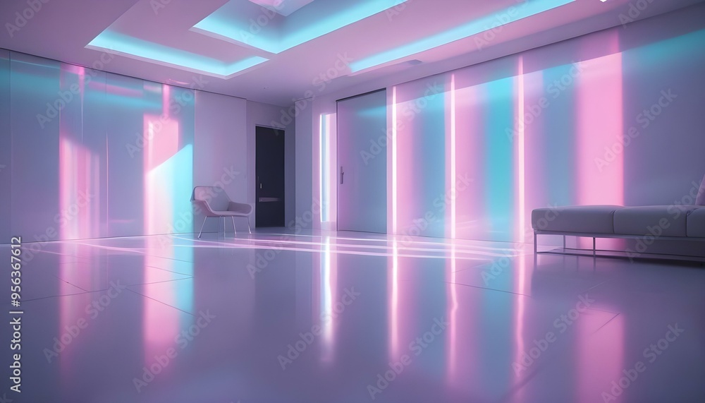 Photo interior modern design room 3d illustration Photo interior modern design room 3d illustration