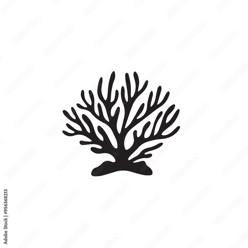 Coral in cartoon, doodle style . Image for t-shirt, web, mobile apps and ui. Isolated 2d vector illustration in logo, icon, sketch style, Eps 10, black and white. AI Generative Coral in cartoon, doodle style . Image for t-shirt, web, mobile apps and ui. Isolated 2d vector illustration in logo, icon, sketch style, Eps 10, black and white. AI Generative