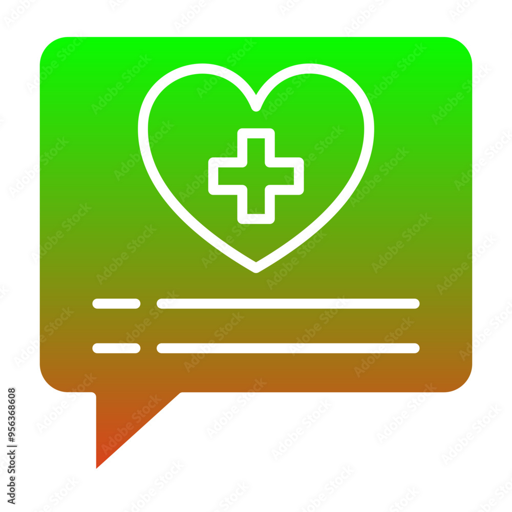 Fototapeta premium Daily Health App Icon