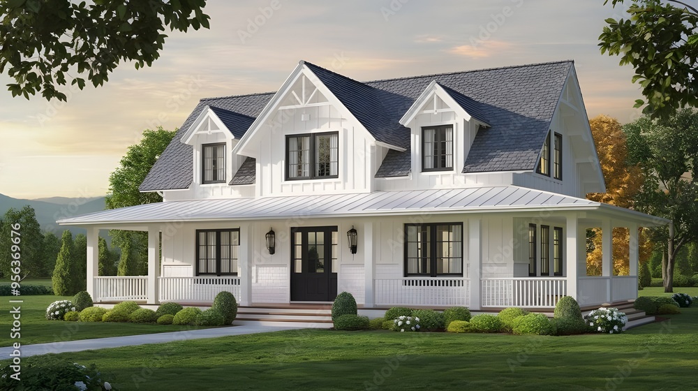 Fototapeta premium external 3d render of a villa