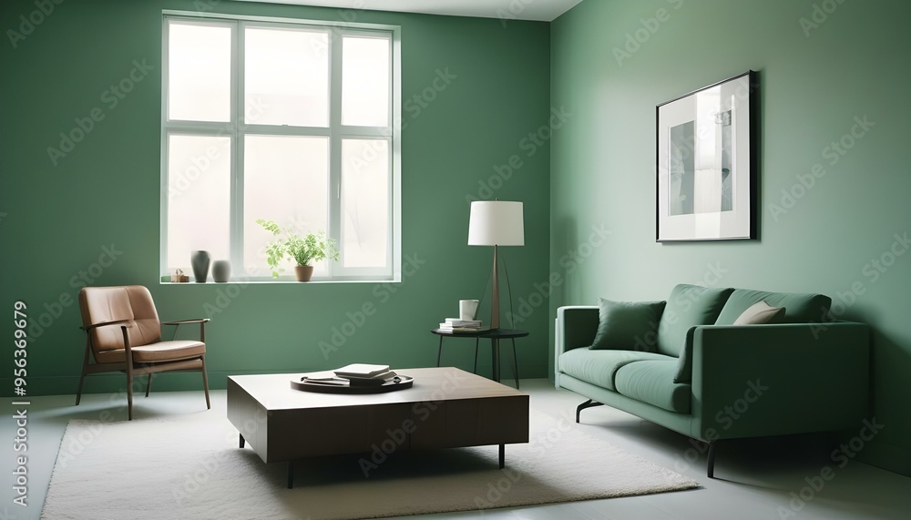 Photo interior modern design room 3d illustration Photo interior modern design room 3d illustration