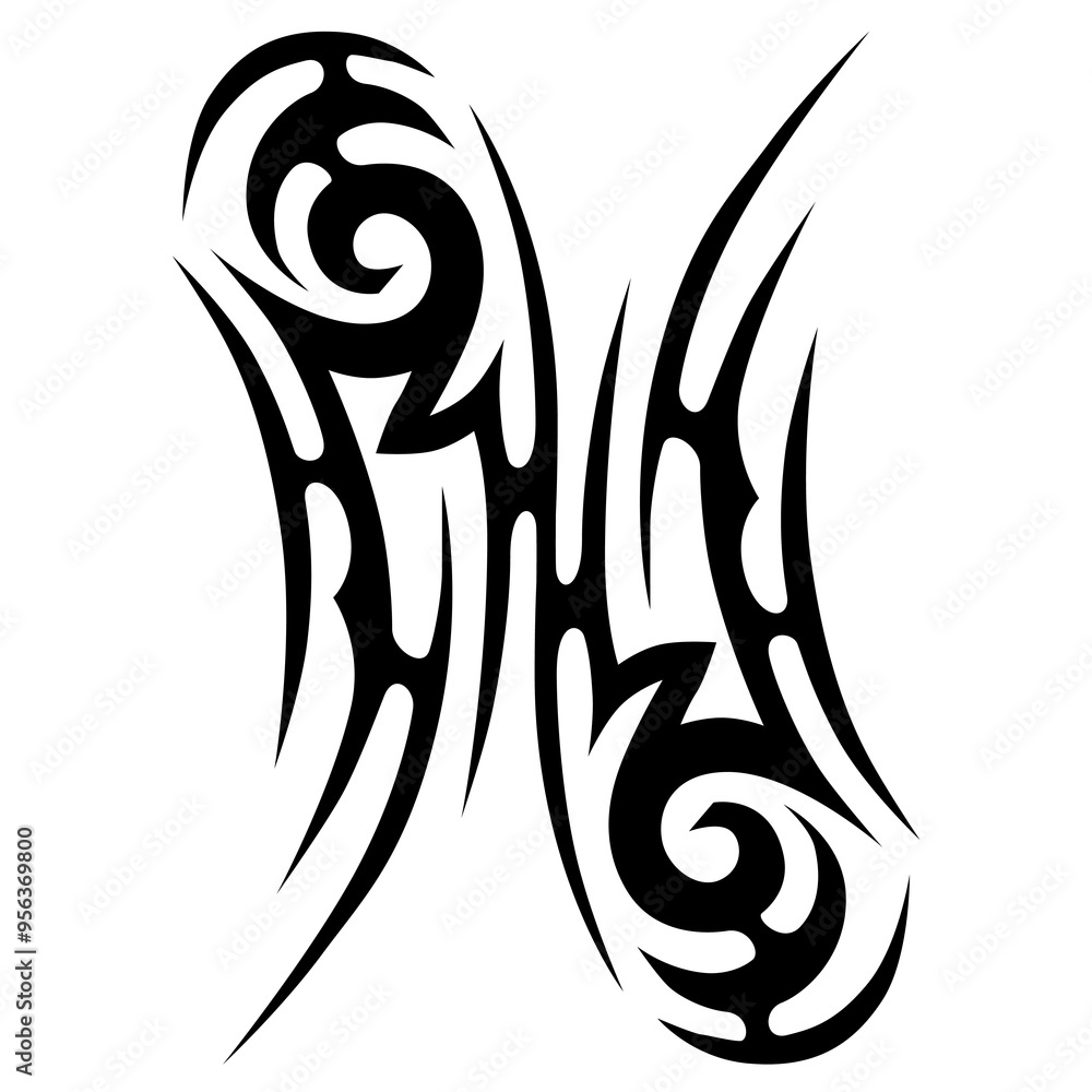 Tattoo designs. Tattoo tribal vector designs. Art tribal tattoo.