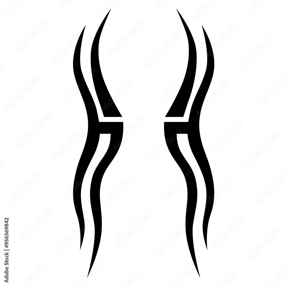 Tattoo designs. Tattoo tribal vector designs. Art tribal tattoo.