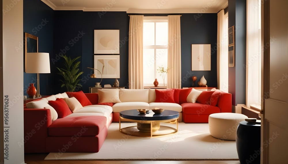 Photo interior modern design room 3d illustration Photo interior modern design room 3d illustration