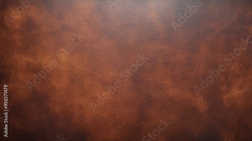 Brown textured leather background.