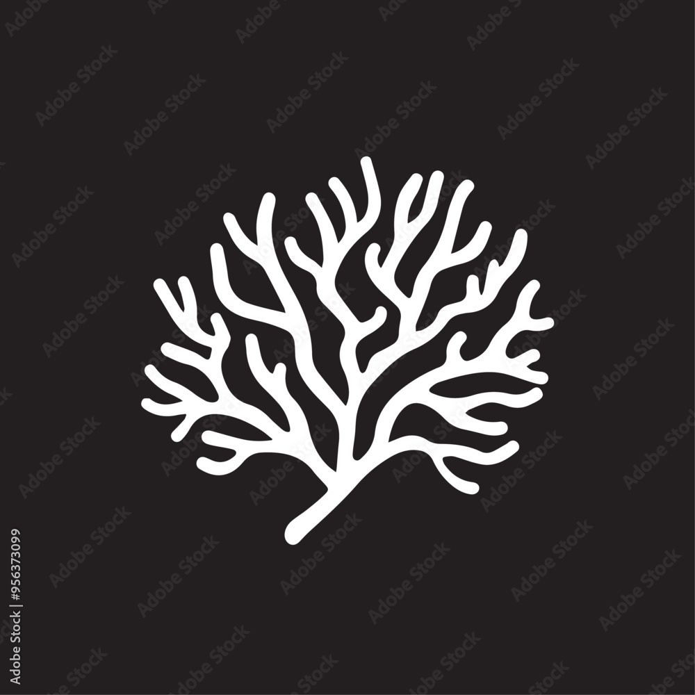 Coral in cartoon, doodle style . Image for t-shirt, web, mobile apps and ui. Isolated 2d vector illustration in logo, icon, sketch style, Eps 10, black and white. AI Generative Coral in cartoon, doodle style . Image for t-shirt, web, mobile apps and ui. Isolated 2d vector illustration in logo, icon, sketch style, Eps 10, black and white. AI Generative