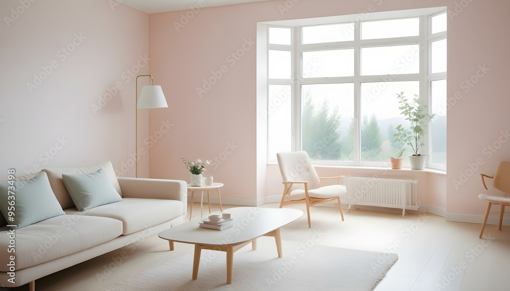 Photo interior modern design room 3d illustration Photo interior modern design room 3d illustration