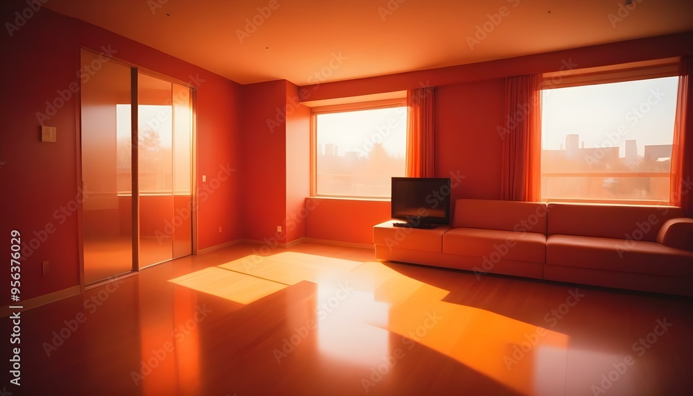 Photo interior modern design room 3d illustration Photo interior modern design room 3d illustration