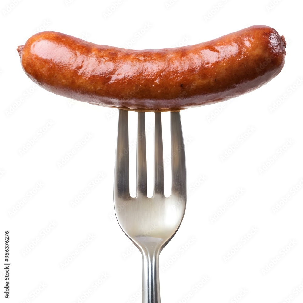 sausage on a fork sausage on a fork