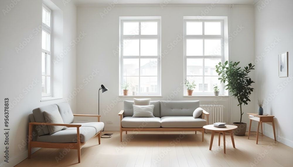 Photo interior modern design room 3d illustration Photo interior modern design room 3d illustration