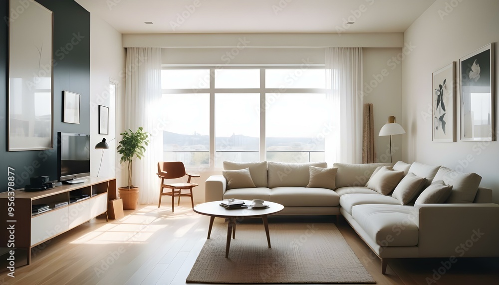 Photo interior modern design room 3d illustration Photo interior modern design room 3d illustration