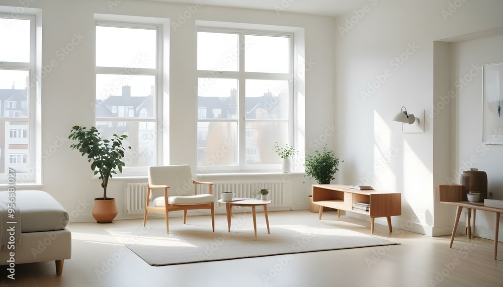 Photo interior modern design room 3d illustration Photo interior modern design room 3d illustration
