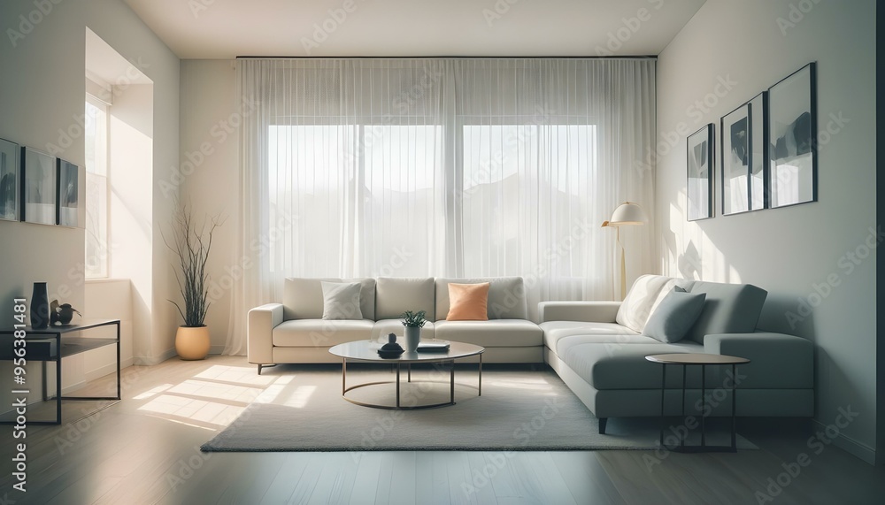 Photo interior modern design room 3d illustration Photo interior modern design room 3d illustration