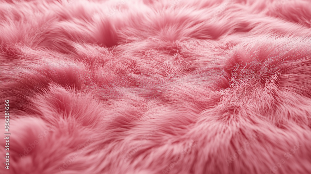 Pink plush fur background Pink plush fur background