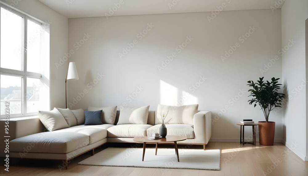 Photo interior modern design room 3d illustration Photo interior modern design room 3d illustration