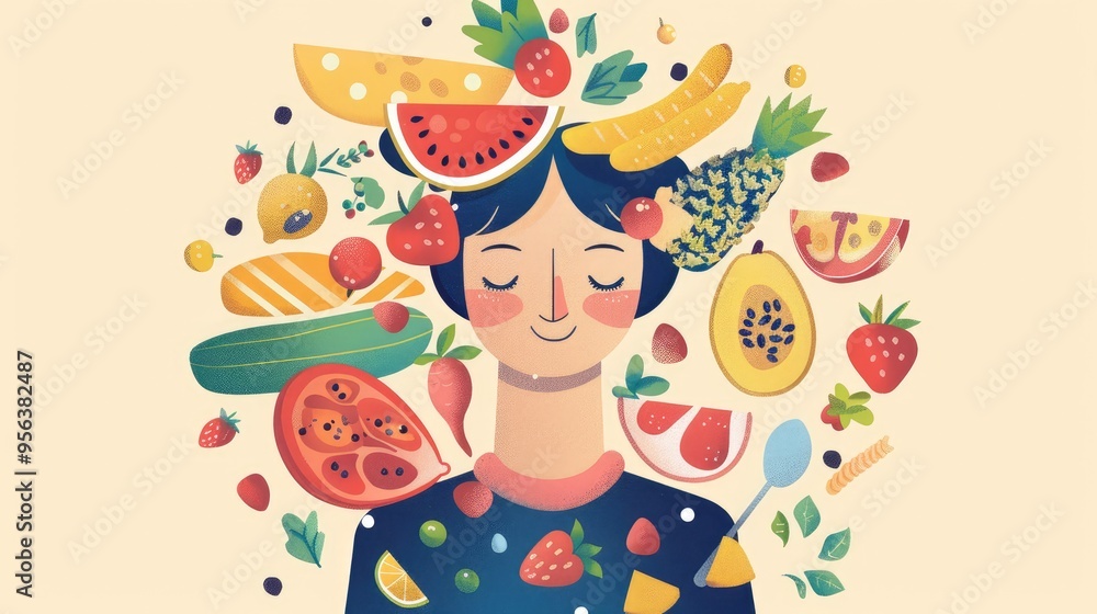 Healthy Lifestyle with Colorful Fruits and Vegetables. Healthy Lifestyle with Colorful Fruits and Vegetables.