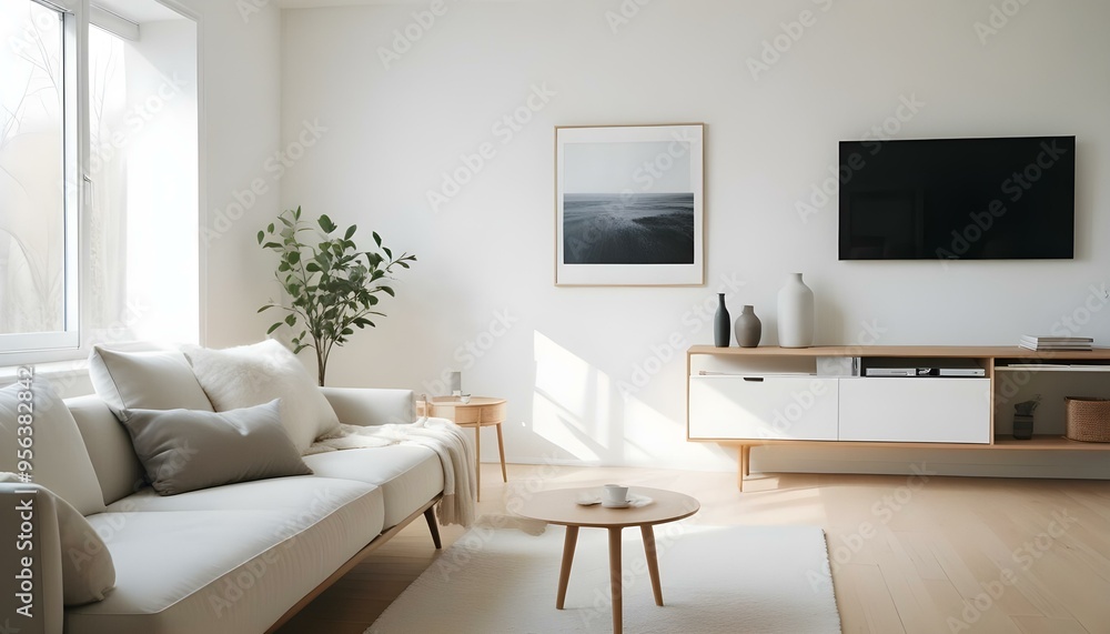 Photo interior modern design room 3d illustration Photo interior modern design room 3d illustration