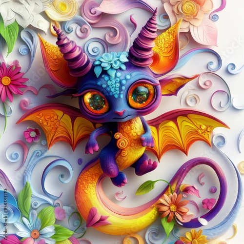 Enchanting Claymation Character in Whimsical Animation - Ultra HD 3D Floating Art Sticker Design