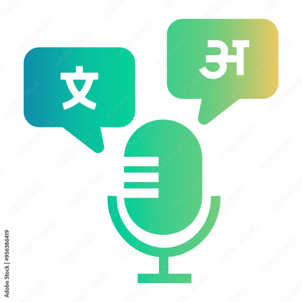 microphone Gradient icon microphone Gradient icon