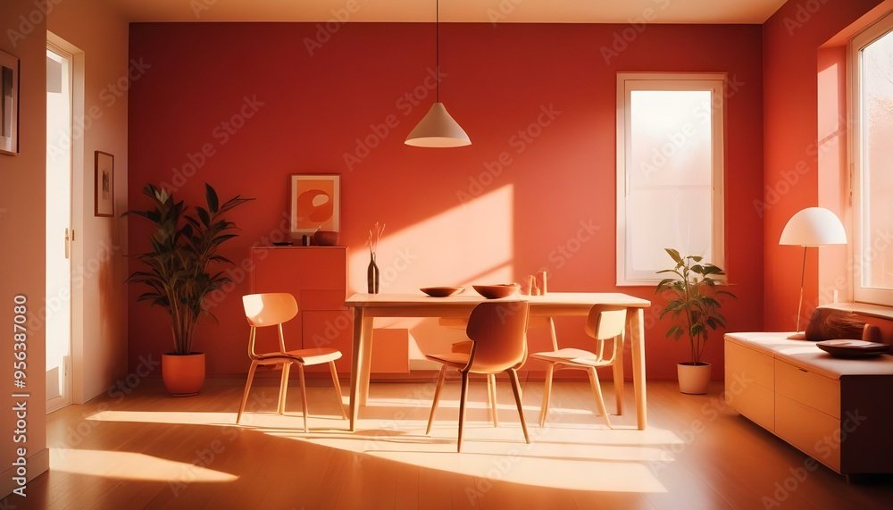 Photo interior modern design room 3d illustration Photo interior modern design room 3d illustration