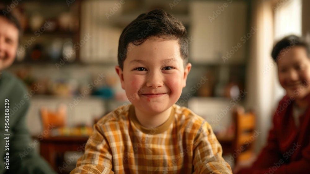 A happy family gathered around a table playing board games together and enjoying a cozy moment of time laughter and bonding A happy family gathered around a table playing board games together and enjoying a cozy moment of time laughter and bonding
