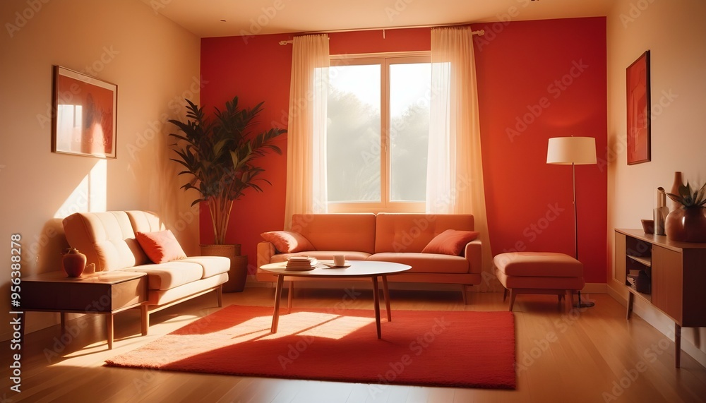 Photo interior modern design room 3d illustration Photo interior modern design room 3d illustration