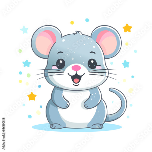 Rat Mouse Cute Small Cartoon Baby Animal Character