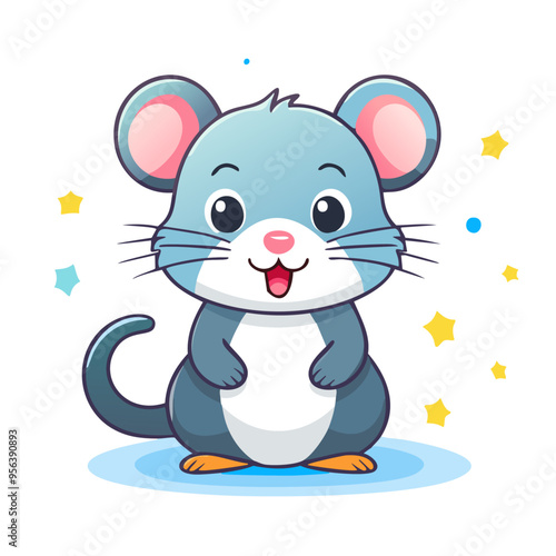 Rat Mouse Cute Small Cartoon Baby Animal Character