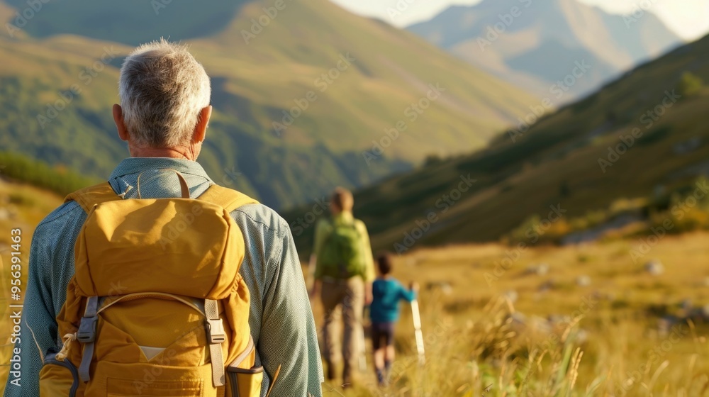 Family Embarking on a Scenic Mountain Hike Bonding and Creating Lasting Memories Amid the Outdoor Adventure and Natural Splendor Family Embarking on a Scenic Mountain Hike Bonding and Creating Lasting Memories Amid the Outdoor Adventure and Natural Splendor