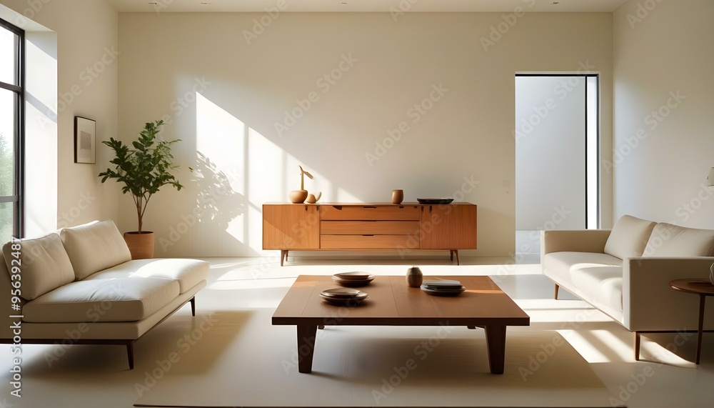 Fototapeta premium Photo interior modern design room 3d illustration