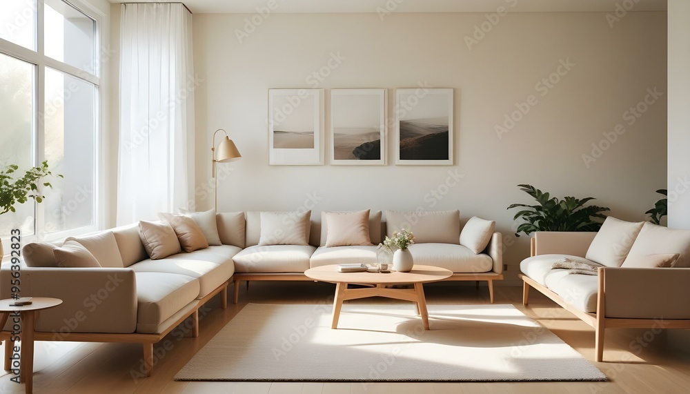 Photo interior modern design room 3d illustration Photo interior modern design room 3d illustration