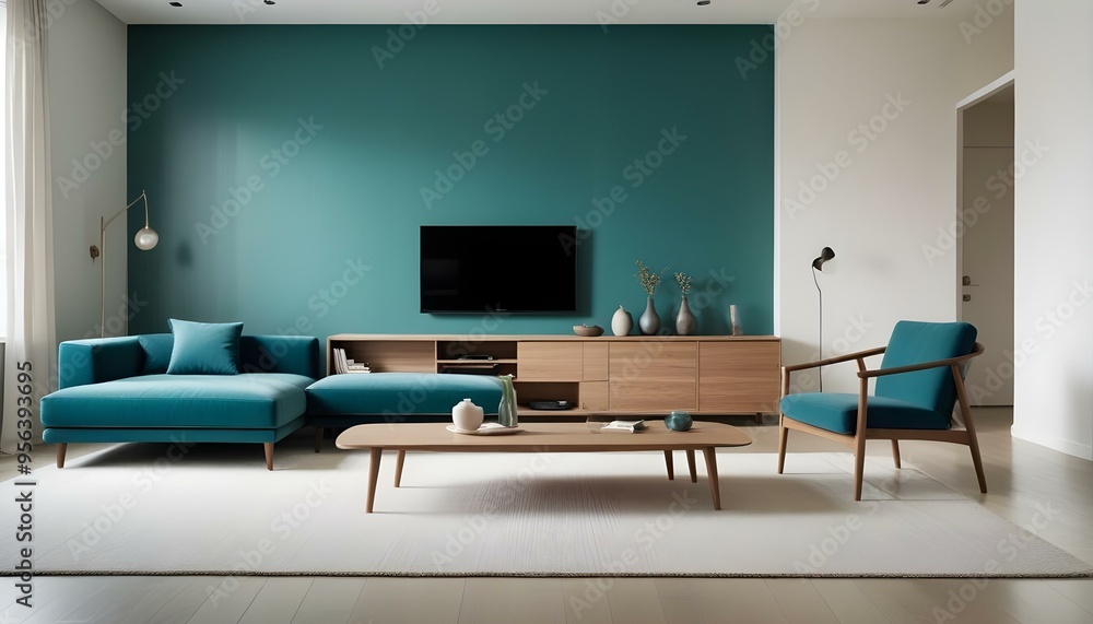 Photo interior modern design room 3d illustration Photo interior modern design room 3d illustration