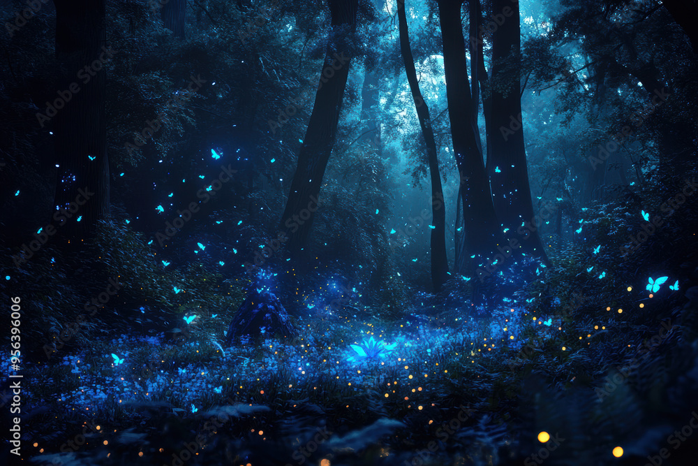Enchanted Forest Night. Enchanted Forest Night.