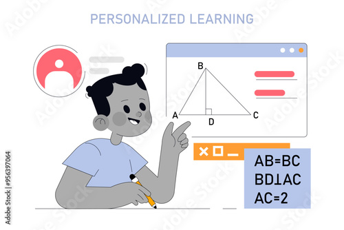 education. Flat Vector Illustration