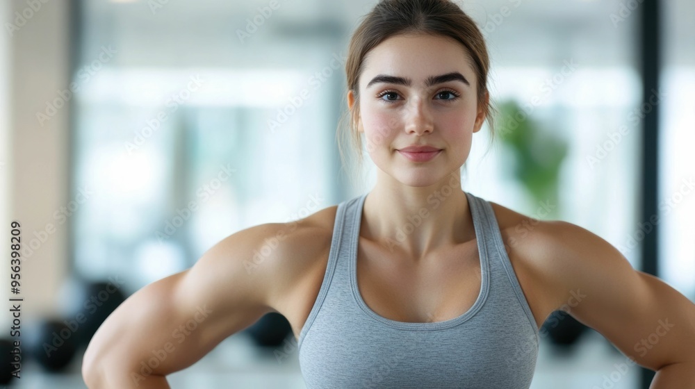Fitness Influencer Participating in a Captivating Workout Challenge Motivating and Engaging Followers with a Striking Depth of Field Effect Fitness Influencer Participating in a Captivating Workout Challenge Motivating and Engaging Followers with a Striking Depth of Field Effect