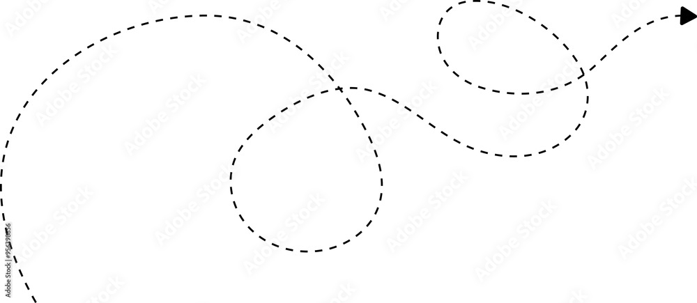 hand drawn dotted arrows element hand drawn dotted arrows element