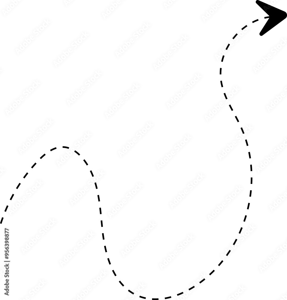 hand drawn dotted arrows element hand drawn dotted arrows element
