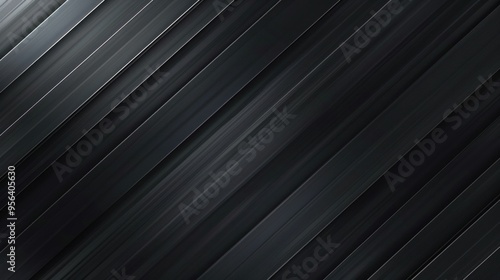 Abstract Black and White Diagonal Stripes Background