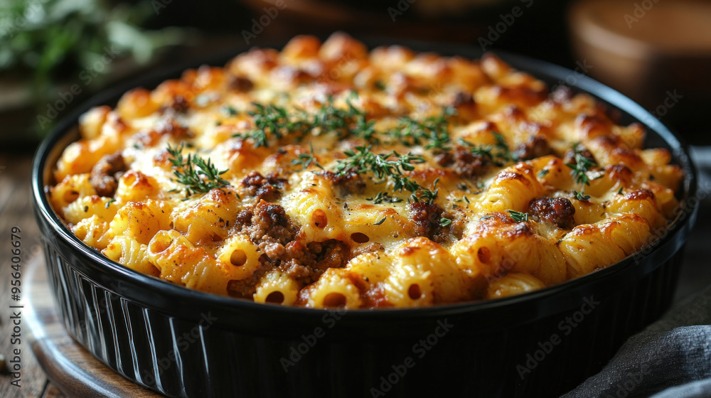 Pasta Casserole: A comforting pasta casserole with layers of pasta, meat, sauce, and cheese, baked to perfection. Pasta Casserole: A comforting pasta casserole with layers of pasta, meat, sauce, and cheese, baked to perfection.
